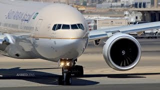 Air Traffic at Jeddah Airport 3  مطار الملك عبدالعزيز  جدة [upl. by Arraet]