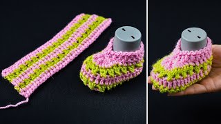 Simplest crochet slippers for 36 months Miarti🧶 [upl. by Rephotsirhc407]