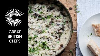 How to make pea and pancetta risotto with Marcus Wareing [upl. by Brunhilda904]