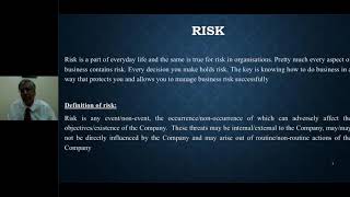 Webinar on ‘Internal Audit of Strategic Risk’  IIA India [upl. by Meagan]