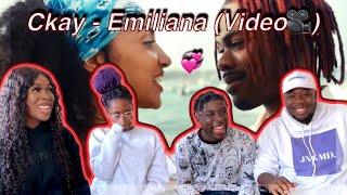 AFROBEATS NEW 1💞 CKAY  EMILIANA Official Video REACTION  UK🇬🇧 [upl. by Yetnruoc175]