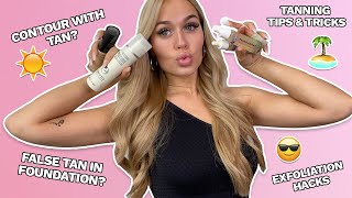 FACE TANNING TIPS AND TRICKS WITH LOTTIE TOMLINSON  LOOKFANTASTICCOM [upl. by Mcleroy664]