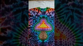 🍄Discover the Magic of Mushroom amp Honeycomb Tie Dye  StepbyStep Tutorial🌈 shorts mandalatiedye [upl. by Thorma]