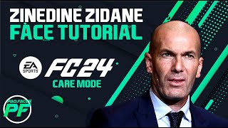 EA FC 24 FACE ZINEDINE ZIDANE  Face Creation  CAREER MODE  LOOKALIKE [upl. by Zetram]