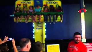 Incredible Pizza Frog Hopper Ride Newest Attraction  Tulsa OK [upl. by Hacker454]