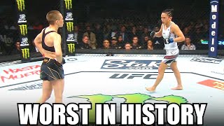 What was that Worst Title Fight in UFC History Rose Namajunas vs Carla Esparza [upl. by Cilka]