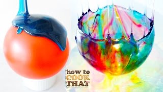 How to Make Pretty Balloon SUGAR Bowls [upl. by Leirbag]