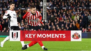 Fulham v Sunderland  Key Moments  Fourth Round  Emirates FA Cup 202223 [upl. by Dewitt]