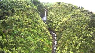 Zipline over Kolekole waterfall [upl. by Gautious]