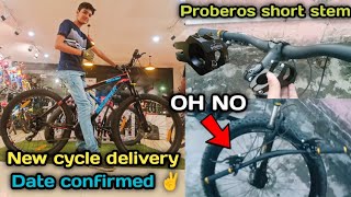 Proberos short stem installation amp defference  New cycle delivery date reveal ❤️ MTB ZAYED [upl. by Lanuk]