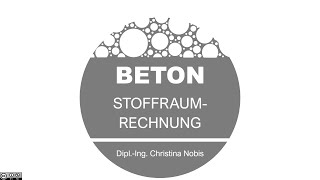 Beton  Stoffraumrechnung ohne Zusatzstoffe [upl. by Erna]