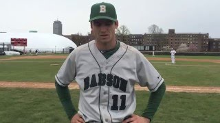 Babson Baseball Senior Captain George Crowley [upl. by Ahsinnor]