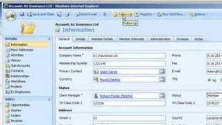 Microsoft Dynamics CRM 40 Web Client Demonstration [upl. by Toole]