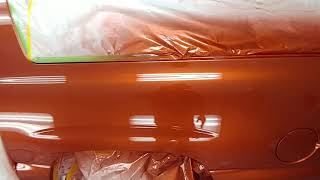 Spraying Sunburst orange on avalanche sata 5000 rp 14 [upl. by Anawahs]