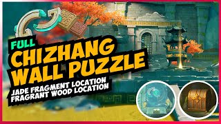 Chizhang wall puzzle Jade Fragment amp Fragrant Wood locations  Genshin Impact guides [upl. by Hilarius]