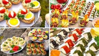 6 Delicious party appetizers Best party snacks for you tortilla puff pastry and little boats [upl. by Flagler]