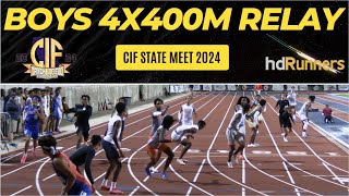 2024 TF  CIF State Meet  Boys 4x400m Relay Championship  Wilson  Long Beach SS 31254 [upl. by Anirtal]