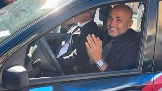 Spalletti EMOZIONATO guardate come arriva al Santobono 🥹💙 [upl. by Limann686]