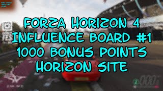 Forza Horizon 4 Influence Board 1 1000 Bonus Points Horizon Site [upl. by Jean]