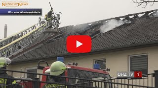 2022 01 10 Dachstuhl von Mehrfamilienhaus nach Explosion ausgebrannt [upl. by Yun]