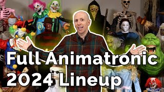 2024 Full Halloween Animatronic Showcase Décor Animatronics from HalloweenCostumescom [upl. by Attolrahc]