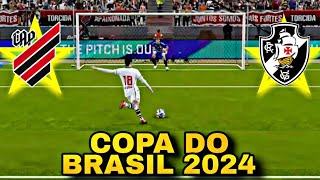 PÊNALTIS Athletico x Vasco Copa do Brasil 2024 [upl. by Yenahpets88]