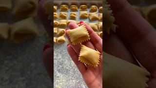 Agnolotti del Plin with Braised Shallots pasta agnolotti handmade pastalover pastafresca [upl. by Arriat353]