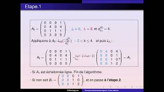 Matrices échelonnées réduites canoniques et formes échelonnées réduites canoniques [upl. by Olette]