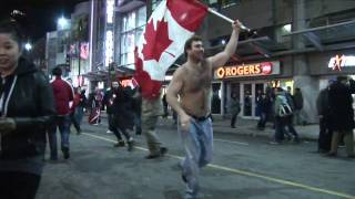 2010 Olympic Mens Hockey Gold Celebration in Toronto [upl. by Htez]