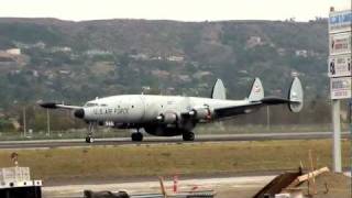 HD Lockheed EC121 Super Constellation Departing Camarillo 11412 [upl. by Jody]