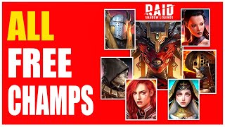 How to get FREE epic champions  LEGENDARY 💪 Raid Shadow Legends promo codes 💪 GOOD Characters 2024 [upl. by Nylra]