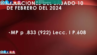 Moniciones del Sábado 10 de febrero del 2024 V Semana del T O Ciclo B hechas por Felipe de Jesús [upl. by Nonnaehr14]