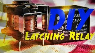 DIY Make Latching Relay From Any Mechanical Relay [upl. by Kcirdahs]