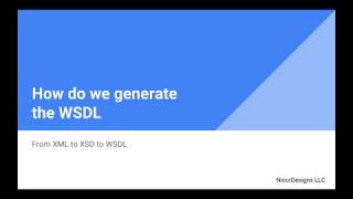 From XML to XSD to WSDL with IntelliJ [upl. by Carbrey]