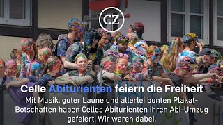 Bunter Festumzug Celler Abiturienten feiern die Freiheit [upl. by Akirdnwahs]