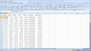 Finance in Excel 2  Import and Chart Historical Stock Prices in Excel [upl. by Beichner946]