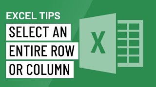 Excel Quick Tip Select an Entire Row or Column [upl. by Brand]