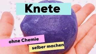 Knete selber machen ohne Chemie  ideal für das Basteln mit Kindern [upl. by Gal]