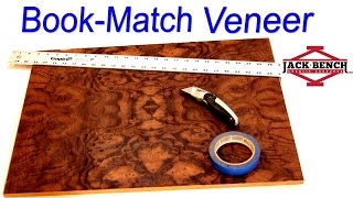 Fun with Wood Veneer  4 Way Book Match [upl. by Jobey678]