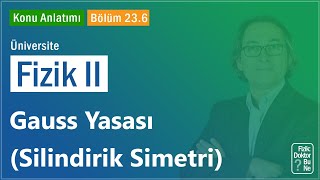 Üniversite Fizik II  Bölüm 236 Gauss Yasası Silindirik Simetri [upl. by Mecke]