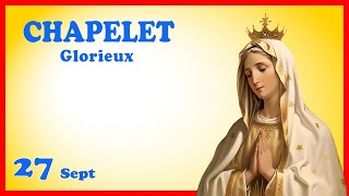 CHAPELET Mercredi 27 Septembre 🙏 Mystères Glorieux [upl. by Niltiak]