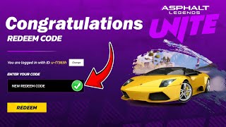 ASPHALT LEGENDS UNITE CODES 🆓🎁 LIMITED TIME REDEEM CODE ASPHALT 9 [upl. by Kaila]