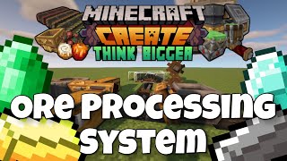 Minecraft Create Mod Tutorial  Ore Processing System Ep 30 [upl. by Eilerua]