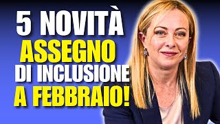 5 INCREDIBILI NOVITÀ SULLASSEGNO DI INCLUSIONE A FEBBRAIO [upl. by Ajiram]