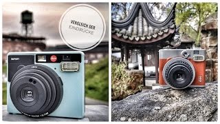 Vergleich der Kameras LEICA Sofort vs Fujifilm INSTAX mini Neo 90  Lomtro [upl. by Aerdnas]