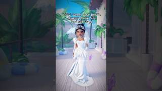 Does your bestie play DTI too🤍Wedding Day Theme Outfit Idea VIP amp NO VIP dresstoimpress trend [upl. by Lateehs985]