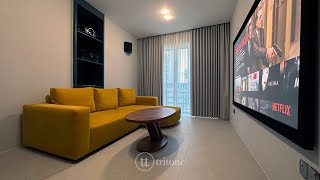 Living Room Cinema featuring Acoustically Transparent Screen 51 Surround Sound by tt tritone [upl. by Ahtikal]