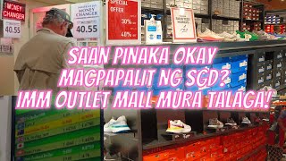 SINGAPORE VLOG 2 BEST PALITAN NG PESO amp USD TO SGD  IMM OUTLET ADIDAS NIKE BIRKS [upl. by Boudreaux]