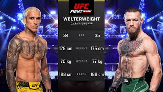 Charles Oliveira vs Conor McGregor Full Fight  UFC 5 Fight Night [upl. by Lamp]