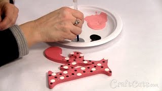 How to Paint Polka Dots on Wood Letters [upl. by Dnamron]